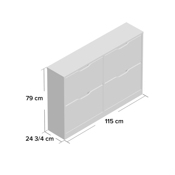 Zipcode Design Schuhschrank für 24 Paar Schuhe & Bewertungen | Wayfair.de